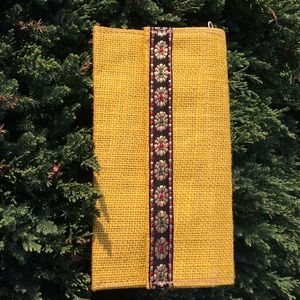 Authentic Indian clutch/coin purse - natural fiber